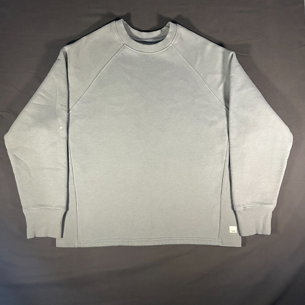Oversized Cozy Athleisure Vuori Restore Crewneck Sweatshirt Light Cloud Grey XS